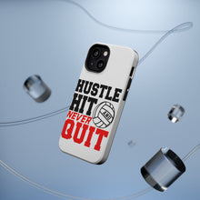 DistinctInk ToughCase for Apple iPhone, Compatible with MagSafe Charging - Hustle Hit Never Quit Volleyball