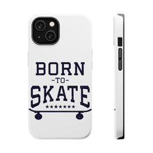 DistinctInk ToughCase for Apple iPhone, Compatible with MagSafe Charging - Born to Skate - Skating