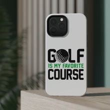 DistinctInk ToughCase for Apple iPhone, Compatible with MagSafe Charging - Golf Is MY Favorite Course