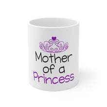DistinctInk Glossy White Coffee / Tea Mug - Mother of a Princess
