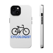 DistinctInk ToughCase for Apple iPhone, Compatible with MagSafe Charging - Cycologist Bicycle Cycling
