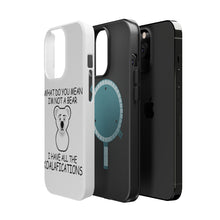 DistinctInk ToughCase for Apple iPhone, Compatible with MagSafe Charging - Not a Bear? I have the Koala-fications