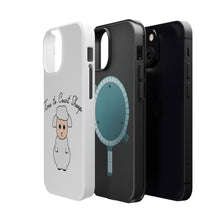 DistinctInk ToughCase for Apple iPhone, Compatible with MagSafe Charging - Time to Count Sheep - Lamb