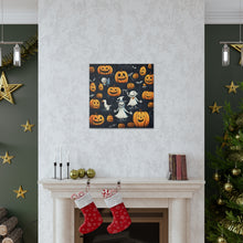 DistinctInk Canvas Wall Art with The Halloween Spell for Halloween