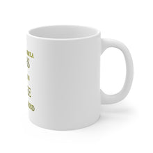 DistinctInk Glossy White Coffee / Tea Mug - Success Formula - Cigars & Coffee