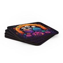 DistinctInk (Set of 4) Corkwood Coasters with The Paths We ChooseDesign for Halloween LGBTQ+ Pride