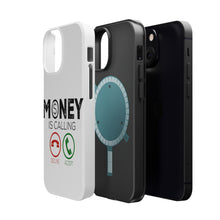DistinctInk ToughCase for Apple iPhone, Compatible with MagSafe Charging - Money Is Calling Decline or Accept