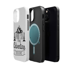 DistinctInk ToughCase for Apple iPhone, Compatible with MagSafe Charging - And so the Adventure Begins
