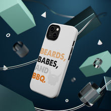 DistinctInk ToughCase for Apple iPhone, Compatible with MagSafe Charging - Beards, Babes And BBQ