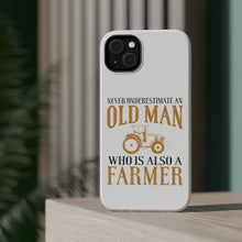 DistinctInk ToughCase for Apple iPhone, Compatible with MagSafe Charging - Never Underestimate Old Man Farmer