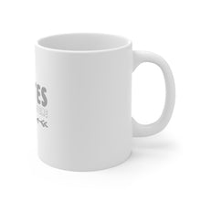 DistinctInk Glossy White Coffee / Tea Mug - Pilates Best With Caffeine