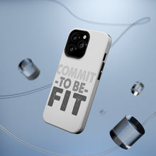 DistinctInk ToughCase for Apple iPhone, Compatible with MagSafe Charging - Commit To Be Fit