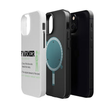 DistinctInk ToughCase for Apple iPhone, Compatible with MagSafe Charging - Farmer Definition - Few Who Feeds Many