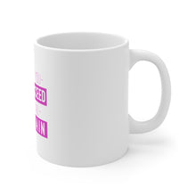 DistinctInk Glossy White Coffee / Tea Mug - If At First You Don't Succeed Fix Ponytail Try Again