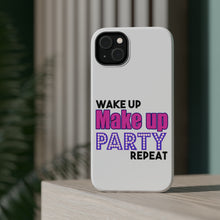 DistinctInk ToughCase for Apple iPhone, Compatible with MagSafe Charging - Wake Up Make Up Party Repeat