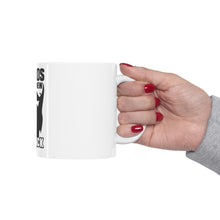 DistinctInk Glossy White Coffee / Tea Mug - Beards are the New Six Pack