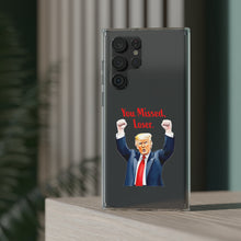 DistinctInk Clear Case for Apple iPhone or Samsung Galaxy - Trump "You Missed, Loser" Cartoon Design