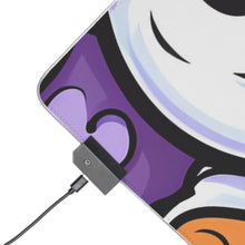 DistinctInk LED Gaming Mouse Pad with Ghost Skeleton Pumpkins Design for Halloween