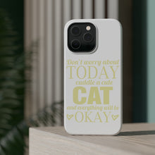 DistinctInk ToughCase for Apple iPhone, Compatible with MagSafe Charging - Cuddle a Cat Everything Will Be Okay
