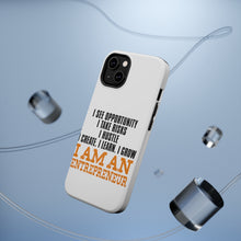 DistinctInk ToughCase for Apple iPhone, Compatible with MagSafe Charging - Entrepreneur Opportunity Risks Hustle