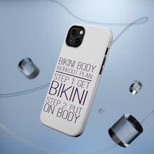 DistinctInk ToughCase for Apple iPhone, Compatible with MagSafe Charging - Bikini Body Workout Plan Get Bikini Put On Body