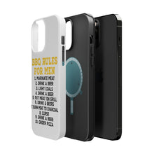 DistinctInk ToughCase for Apple iPhone, Compatible with MagSafe Charging - BBQ Rules for Men