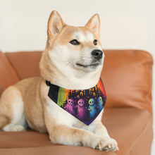 DistinctInk Adjustable Pet Banana Collar with Discover Your True Path Design for Halloween LGBTQ+ Pride