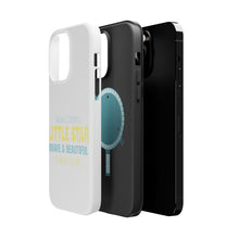 DistinctInk ToughCase for Apple iPhone, Compatible with MagSafe Charging - Twinkle Little Star Brave & Beautiful You Are