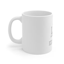 DistinctInk Glossy White Coffee / Tea Mug - My Life Mainly Consists of Ice Skating