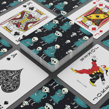 DistinctInk Playing / Poker Cards with Haunted Skeleton Crew Design for Halloween
