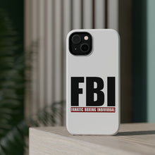 DistinctInk ToughCase for Apple iPhone, Compatible with MagSafe Charging - FBI Fanatic Boxing Individual