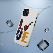 DistinctInk ToughCase for Apple iPhone, Compatible with MagSafe Charging - Love Pipe Smoking