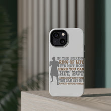 DistinctInk ToughCase for Apple iPhone, Compatible with MagSafe Charging - Boxing Life How Many Times You Keep Moving