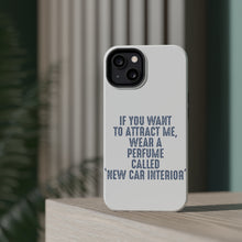 DistinctInk ToughCase for Apple iPhone, Compatible with MagSafe Charging - Wear Perfume Called "New Car Interior"
