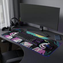 DistinctInk LED Gaming Mouse Pad with Exploring the Unknown Design for Halloween  LGBTQ+ Pride