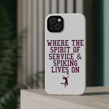 DistinctInk ToughCase for Apple iPhone, Compatible with MagSafe Charging - Spirit of Service & Spiking Lives On Tennis