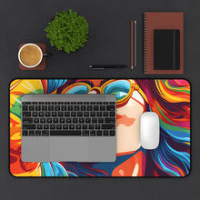 DistinctInk Desk Mat with Addictive Adventure Story Design for LGBTQ+ Pride