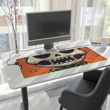 DistinctInk LED Gaming Mouse Pad with Skelly's Halloween Bash Design for Halloween