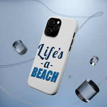 DistinctInk ToughCase for Apple iPhone, Compatible with MagSafe Charging - Life's a Beach