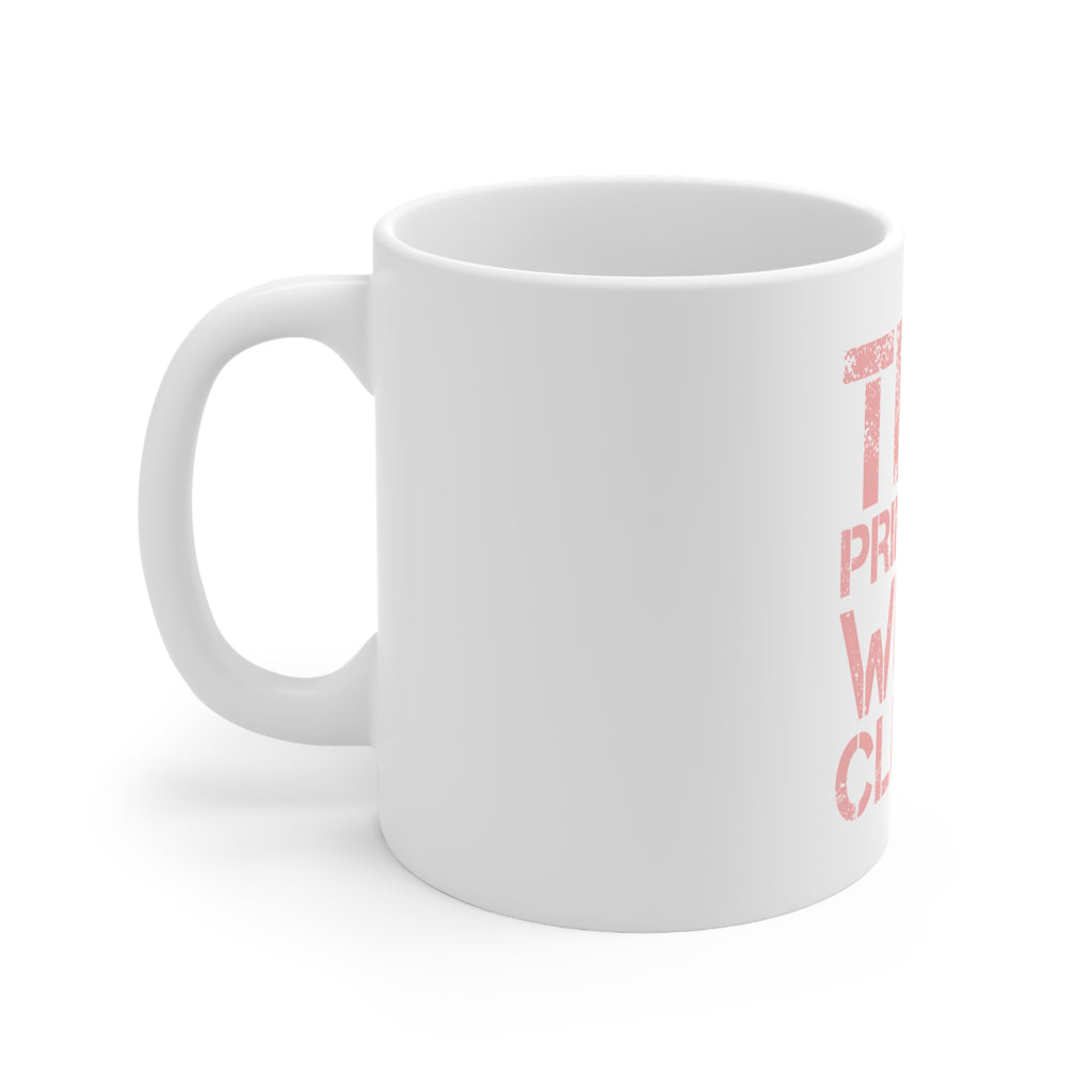 Glossy White Coffee / Tea Mug - This Princess Wear Cleats, view 2