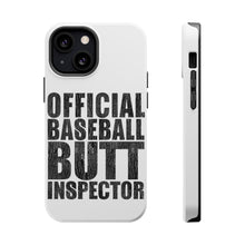 DistinctInk ToughCase for Apple iPhone, Compatible with MagSafe Charging - Official Baseball Butt Inspector