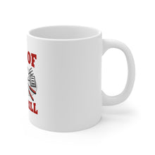 DistinctInk Glossy White Coffee / Tea Mug - King of the Grill BBQ Barbecue
