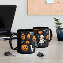 DistinctInk Black Coffee Mug - The Halloween Spell for Halloween