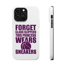 DistinctInk ToughCase for Apple iPhone, Compatible with MagSafe Charging - Forget Glass Slippers Princess Wears Sneakers
