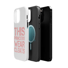 DistinctInk ToughCase for Apple iPhone, Compatible with MagSafe Charging - This Princess Wear Cleats