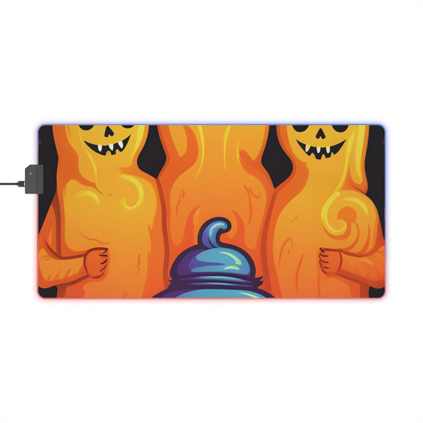 DistinctInk LED Gaming Mouse Pad with Finding Your Purpose in Life Design for Halloween  LGBTQ+ Pride