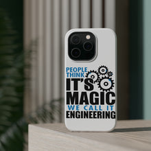 DistinctInk ToughCase for Apple iPhone, Compatible with MagSafe Charging - People Think It's Magic It's Engineering