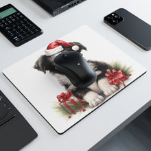 DistinctInk Mouse Pad - 1/4" Foam Rubber - Border Collie Puppy Drawing