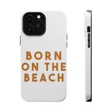 DistinctInk ToughCase for Apple iPhone, Compatible with MagSafe Charging - Born on the Beach