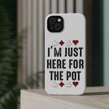 DistinctInk ToughCase for Apple iPhone, Compatible with MagSafe Charging - I'm Just Here for the Pot - Poker Casino